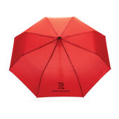 21" Impact AWARE™ RPET 190T mini auto open paraplu, rood