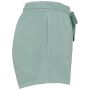 Ecologisch damesshort French Terry  washed jade green XXL