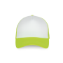 Trucker - Pet 5 panelen White / Fluorescent Yellow One Size