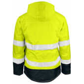 1383 Hi-vis lined jacket geel/zwart xxl