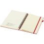 Liss A5 spiraalnotitieboek met harde kaft van gerecycled plastic - Rood
