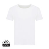 Iqoniq Yala dames lichtgewicht gerecycled katoen t-shirt, wit (M)