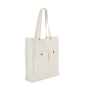 Tas met dubbel voorvak Washed Ivory One Size Tas met dubbel voorvak Washed Ivory One Size
