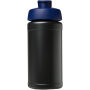 Baseline® Plus 500 ml sportfles met flipcapdeksel - Zwart/Blauw Baseline® Plus 500 ml sportfles met flipcapdeksel - Zwart/Blauw