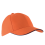 Orlando - 6 panel cap Orange / Navy One Size Orlando - 6 panel cap Orange / Navy One Size
