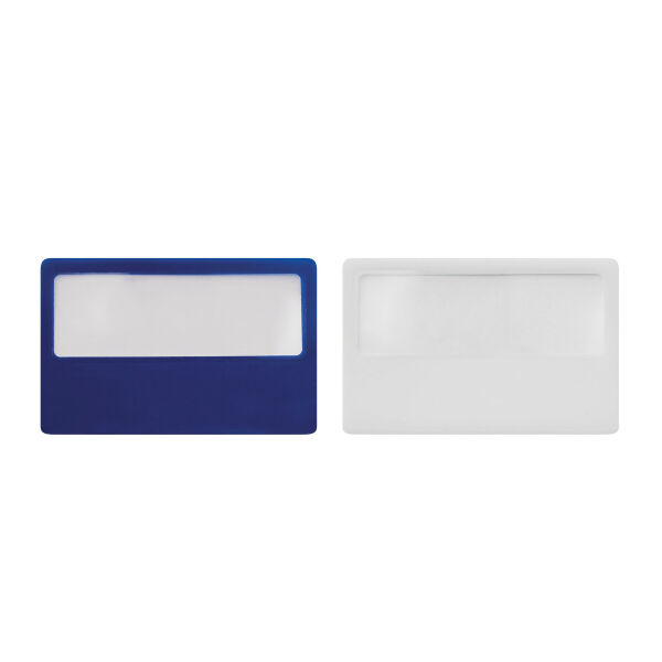 SUPPORT - Loep in handig creditcard-formaat blauw SUPPORT - Loep in handig creditcard-formaat blauw