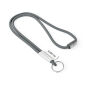 Polyester 2-kleurige koord-lanyard met full color label