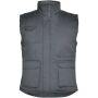 Almanzor multifunctionele werkbodywarmer met hoge kraag - Lood - 3XL
