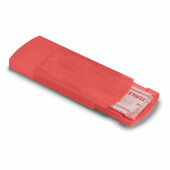 EVAN - Doosje met pleisters - Transparant Rood