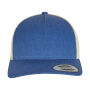 5-Panel Retro Trucker 2-Tone Cap - Blue/Beige - One Size
