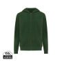IQONIQ Abisko gerecycled katoen hoodie met rits, forest green (XS)