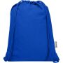 Oregon Blend 140 g/m² GRS recycled drawstring bag 5L - Royal blue