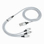 Oplaadkabel CHARGE DISTANCE zilver