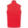 Ecologische uniseks bodywarmer van microfleece red S