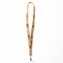 Zeefdruk lanyard van kurk en polyester Zeefdruk lanyard van kurk en polyester