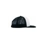 FOAM TRUCKER WITH WHITE FRONT, BLACK / WHITE / BLACK, One size, FLEXFIT