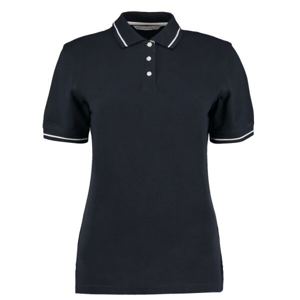 Ladies St Mellion Tipped Cotton Piqué Polo Shirt
