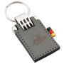 Sleutelhanger P02608F, Kunstleder, Grijs