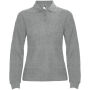 Estrella damespolo met lange mouwen - Marl Grey - 3XL