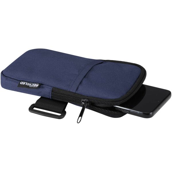 Byron GRS gerecyclede flessenhouder - Marineblauw Byron GRS gerecyclede flessenhouder - Marineblauw
