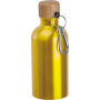 Drinkfles van rvs met karabijnhaak, 400 ml