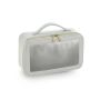 BOUTIQUE CLEAR WINDOW TRAVEL CASE, SOFT GREY, One size, BAG BASE