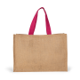 XL shopper Natural / Fuchsia One Size
