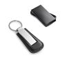 BACHMANN. Metalen sleutelhanger met PU-rand