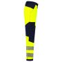 Werkbroek Funct. Stretch High Vis Redefined Knieversterking 506119 Fluor Yellow-Ink 66