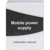Gerecyclede draadloze oplader powerbank Meno zwart