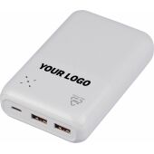 Gerecycled ABS powerbank Rayen zwart