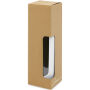 Tidan fles van 600 ml in borosilicaatglas met siliconen grip - Wit