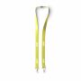 Polyester Pantone-gematchte zeefdruk keycord met 2 clips