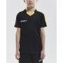 *Progress contrast jersey jr black/Sw.yel 122/128