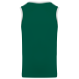 Basketbalshirt voor heren Dark Green / White XL