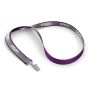 Polyester keycord met reflecterende overlay Polyester keycord met reflecterende overlay