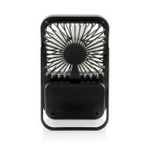 Aervina RCS rplastic herlaadbare bureauventilator, zwart