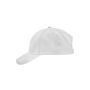 Brushed 6 Panel Cap white one size