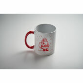 FESTIMUG - Keramische kerst mok 300ml - Wit/rood