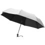 Alex 21,5'' opvouwbare automatische paraplu - Zilver/Zwart