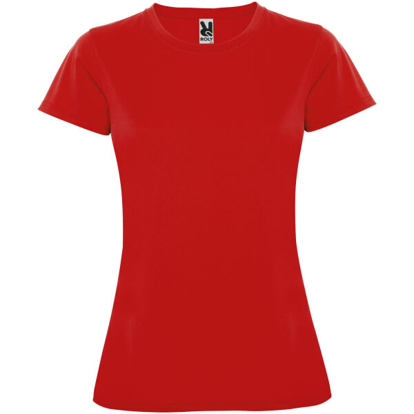 Montecarlo short sleeve women's sports t-shirt - Red - 2XL