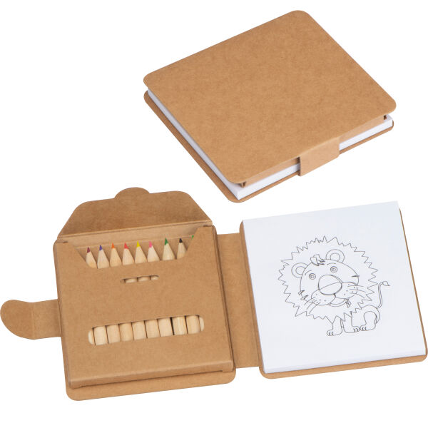 Kleurboek met 12 kleurpotloden