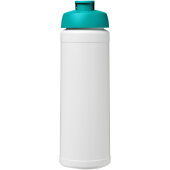 Baseline® Plus 750 ml sportfles met flipcapdeksel - Wit/Aqua