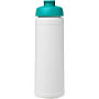 Baseline® Plus 750 ml sportfles met flipcapdeksel - Wit/Aqua