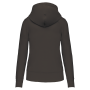 Ecologische damessweater met capuchon Dark Grey XS
