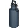 Oregon 400 ml solid colour RCS recycled plastic water bottle with carabiner - Hale Blue Oregon 400 ml solid colour RCS recycled plastic water bottle with carabiner - Hale Blue