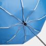 Stormvaste, automatisch te openen- en sluiten, uit 3 secties bestaande opvouwbare paraplu BORA hemelsblauw