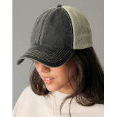 6 Panel Vintage Trucker - Vintage Denim/Stone - One Size 6 Panel Vintage Trucker - Vintage Denim/Stone - One Size