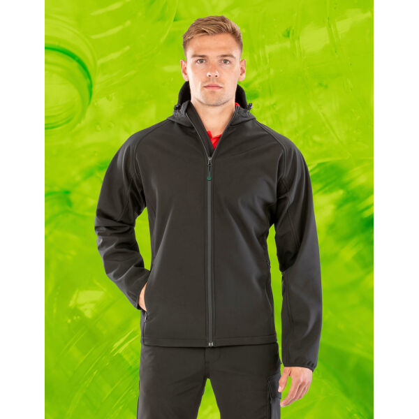 Men's Recycled 3-Layer Hooded Softshell