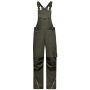 Workwear Pants with Bib - SOLID - olive 28
